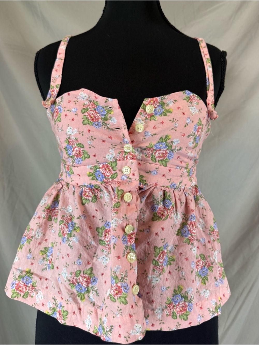 ASOS DESIGN Floral Cami Top - Pink‎ Ditsy Print - Size 2